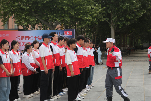 保定理工學院康復醫學院與保定市紅十字會聯合舉辦2025年地震災害應急救援綜合演練