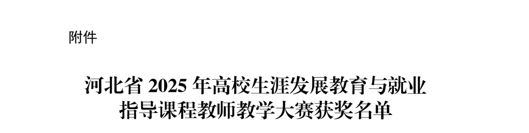 保定理工學(xué)院在省級(jí)高校生涯發(fā)展教育與就業(yè)指導(dǎo)課程教師教學(xué)大賽中榮獲銅獎(jiǎng)